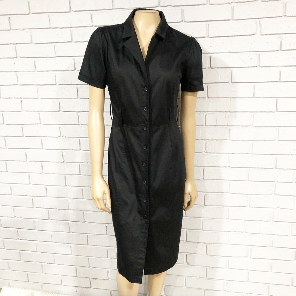 H&M Women’s Classic Black Button Down‎ Dress
